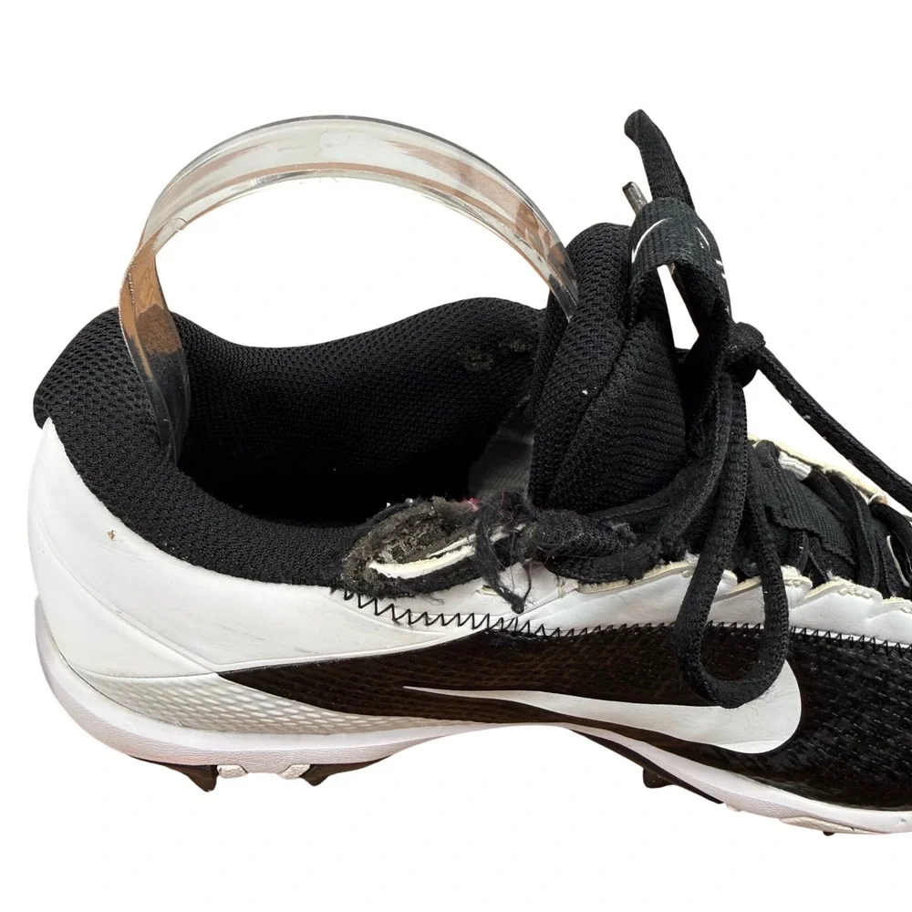 Nike Vapor Ultrafly 4 Keystone Cleats Black White Men 7.5 Football Baseball Flaw
